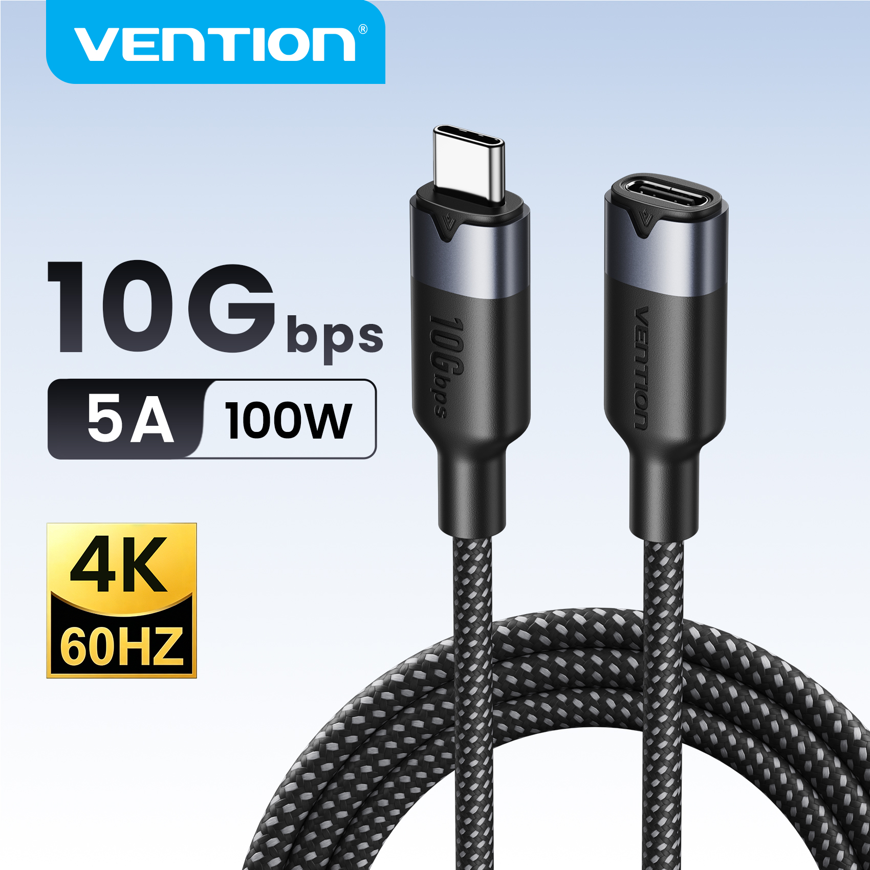 Vention USB 3.2 Extension Cable 10Gbps PD100W Fast