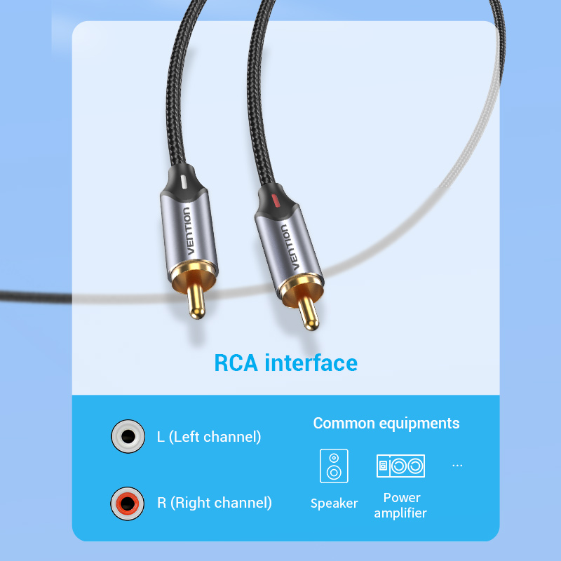 Vention RCA-kabel 3,5 mm naar 2RCA-splitter