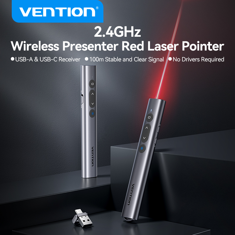 Bezdrátové laserové ukazovátko Vention 100m 2,4 GHz
