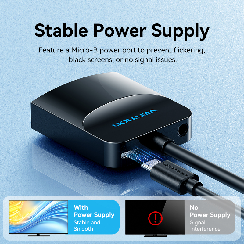 Vention VGA - HDMI adapter 1080P VGA dugasz - HDMI