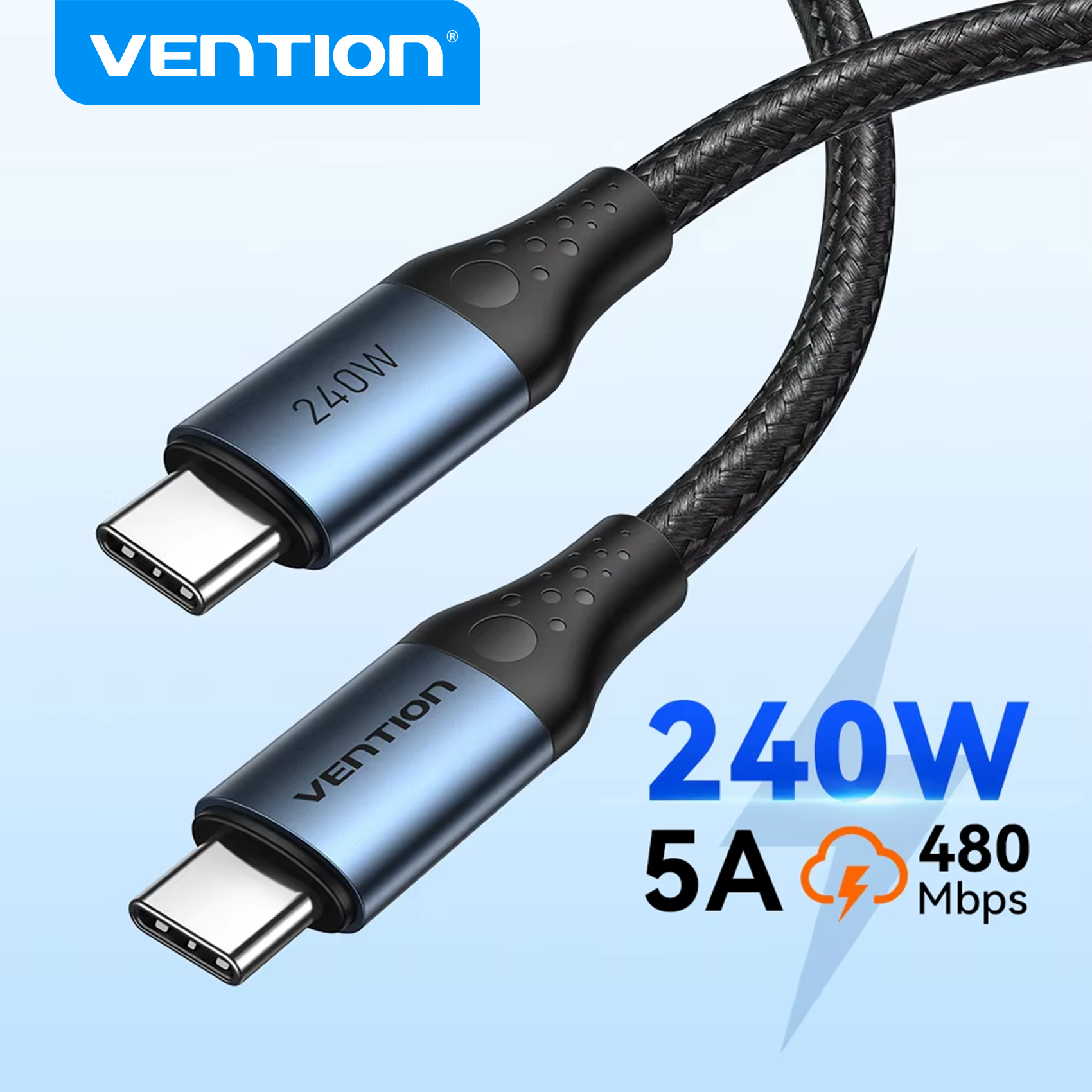 Vention 240W Cable Type C to Type C Cable PD3.1 5A