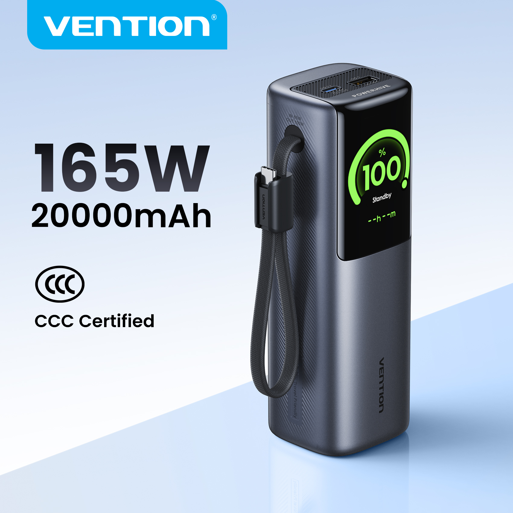 【CCC Certification】Vention 165W Power Bank 20000mAh PD