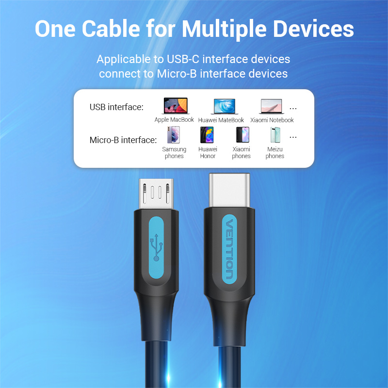 Vention Type C to Micro USB Cable Fast USB Type-C