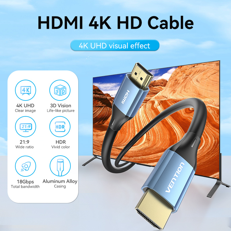 Vention HDMI-Compatible Cable 4K 2.0 Cabo for PS4