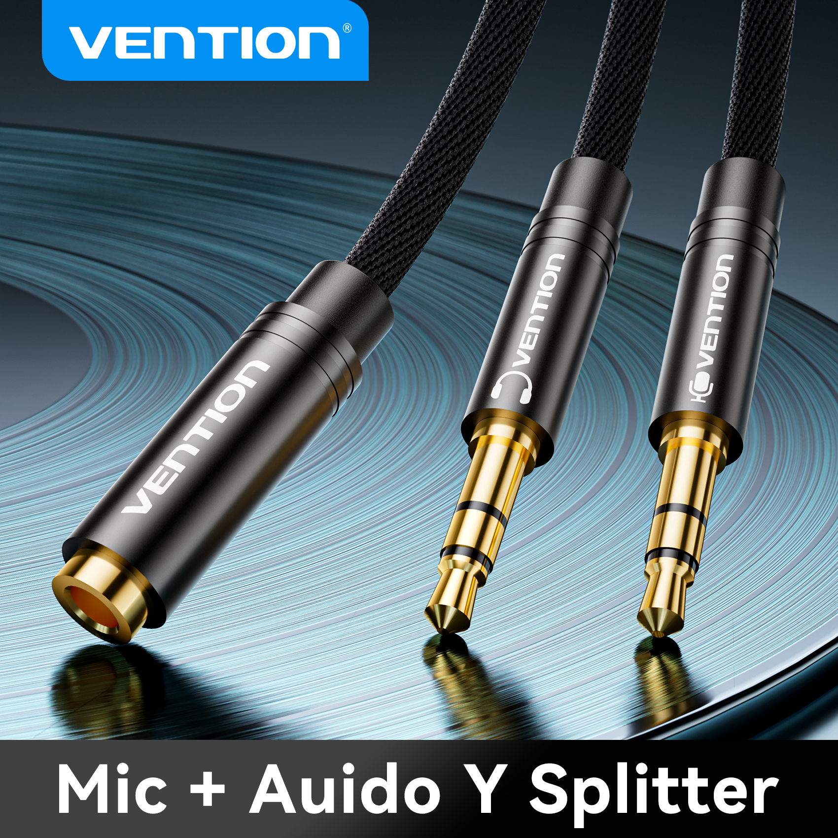 Vention Audio Splitter Headphone Adapter 3.5mm AUX