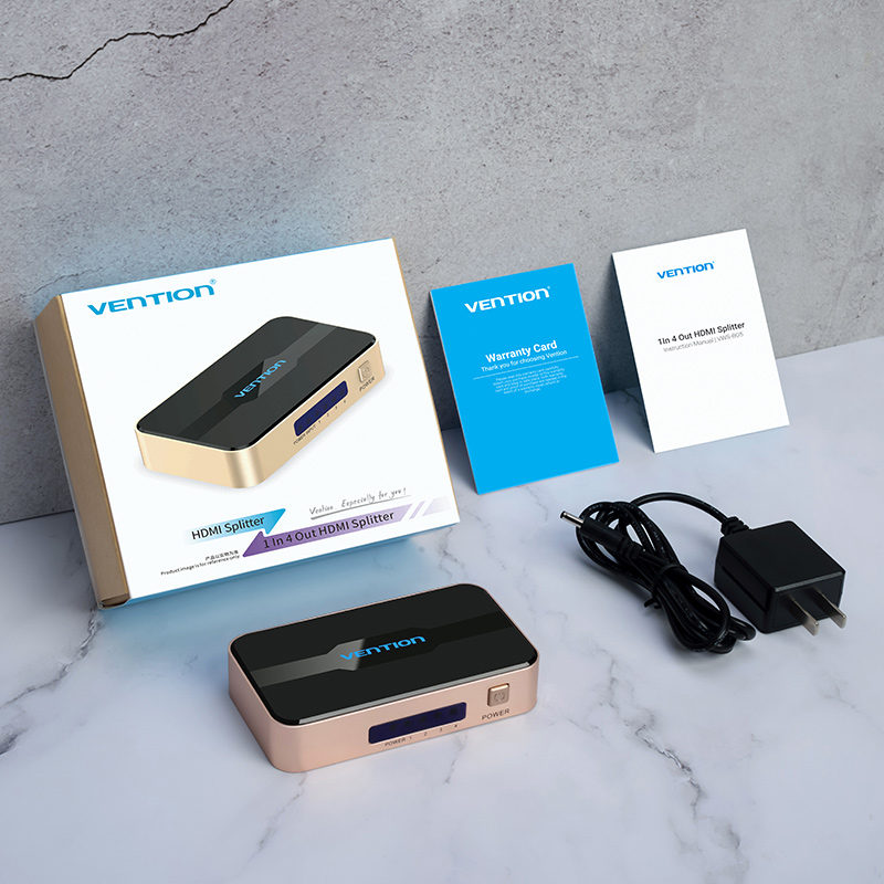 Διαχωριστής HDMI Vention 1 Είσοδος 4 Έξοδοι HD 4K/30Hz