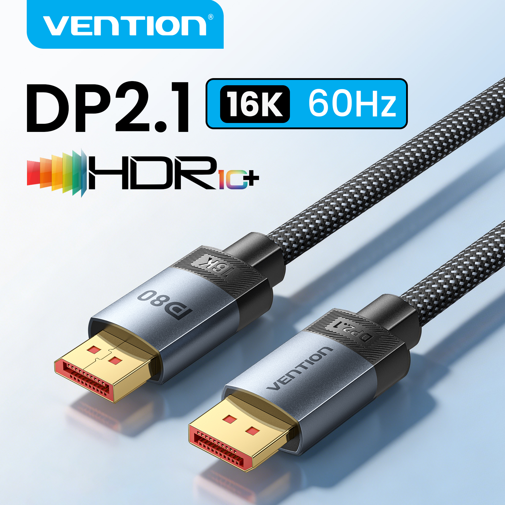 Vention Displayport Cable 16K60Hz Video Audio