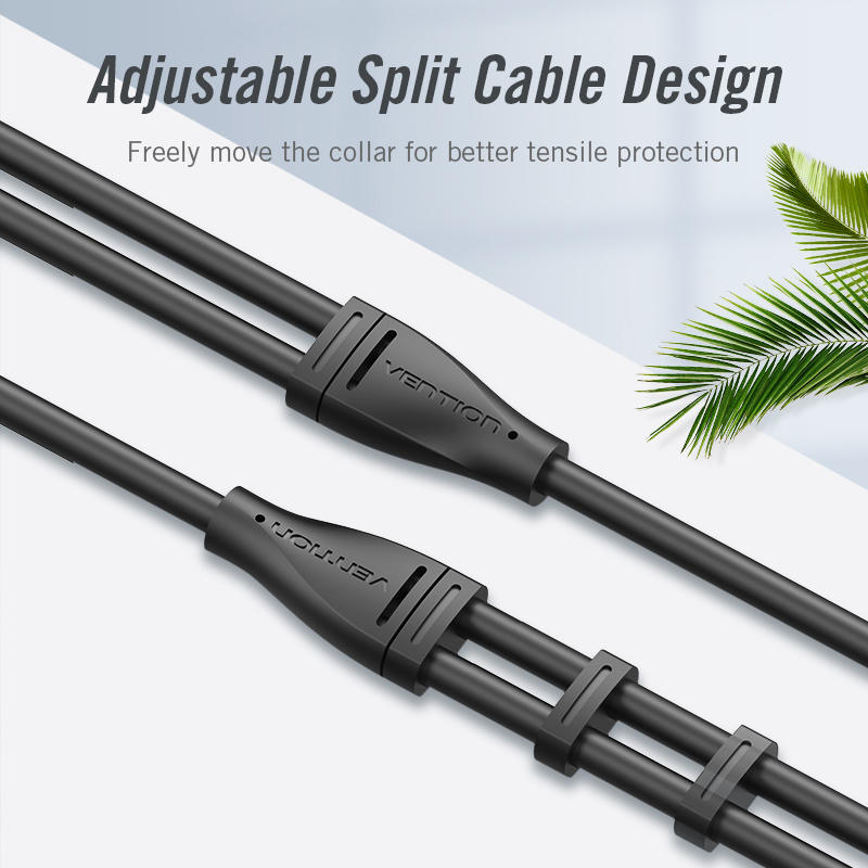 Vention Audio Splitter Jack 3.5 Kabel Male naar Female
