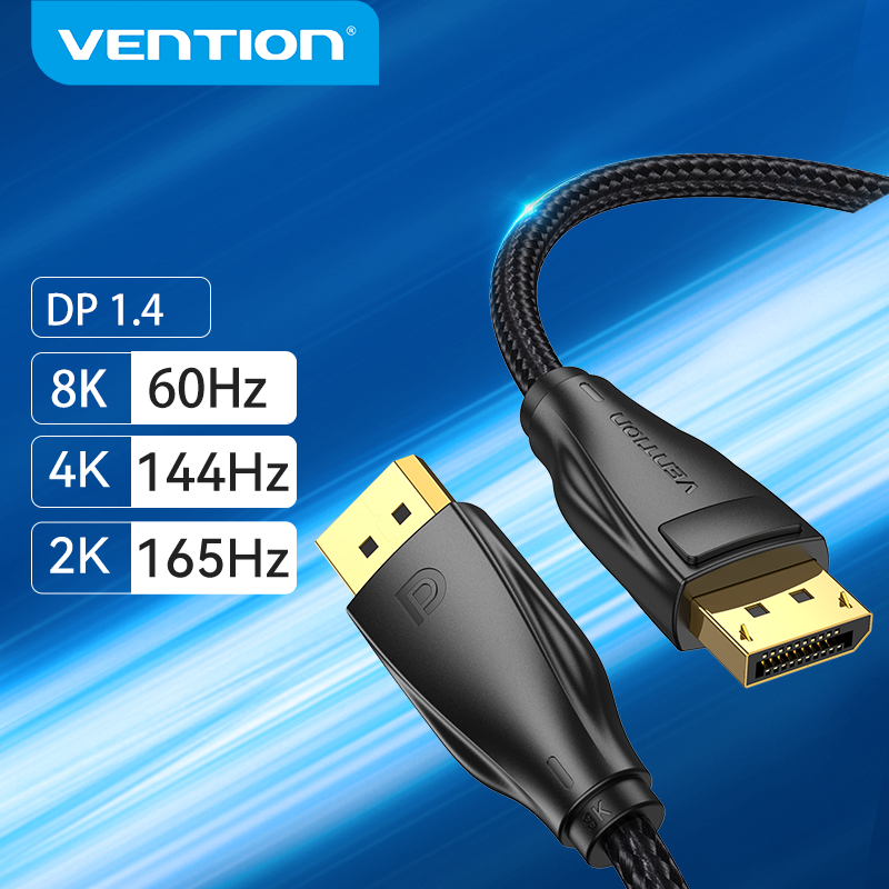 Vention Displayport Cable 16K 8K Video Audio