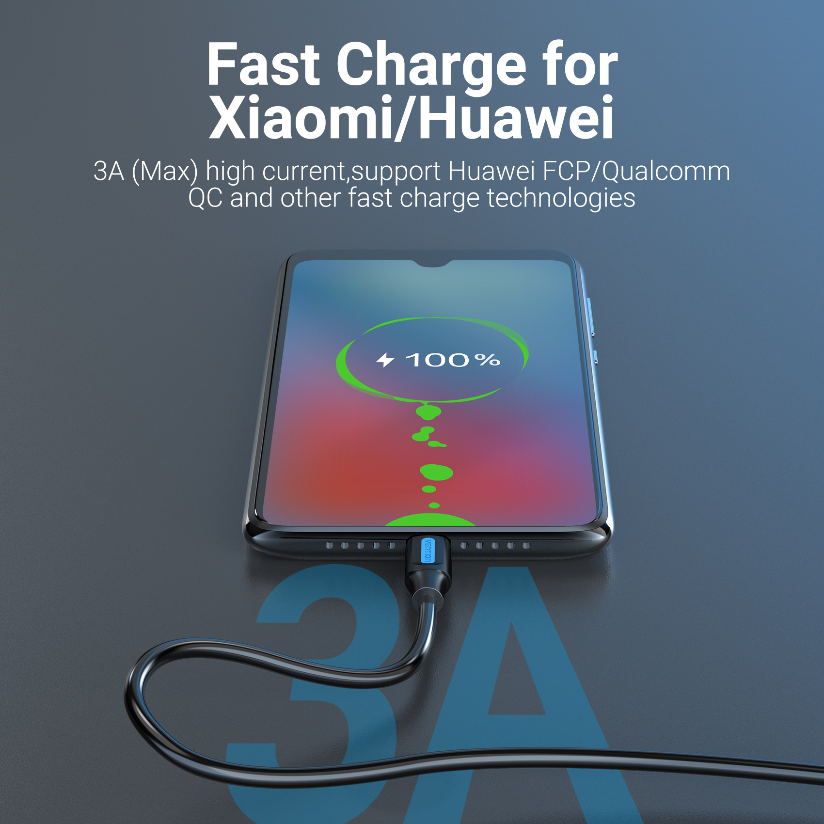 Vention USB Type C Cable 3A Fast Charging USB 3.0