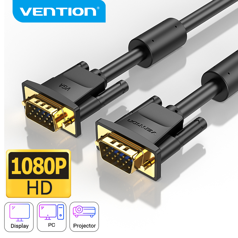 Kabel VGA Vention samec-samec 1080P 15pinový VGA-VGA