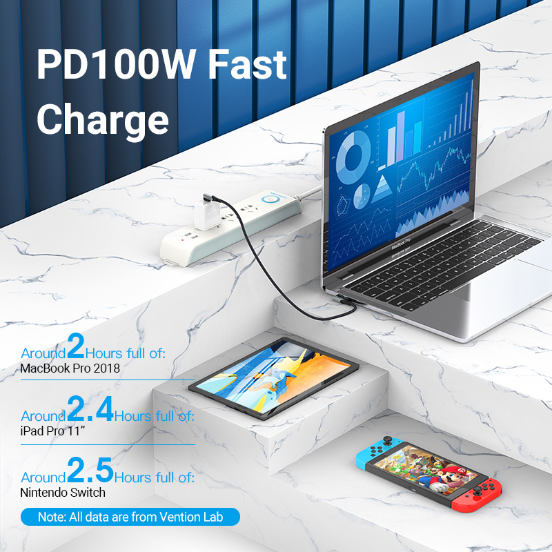 Vention PD 100W USB C - USB C töltő
