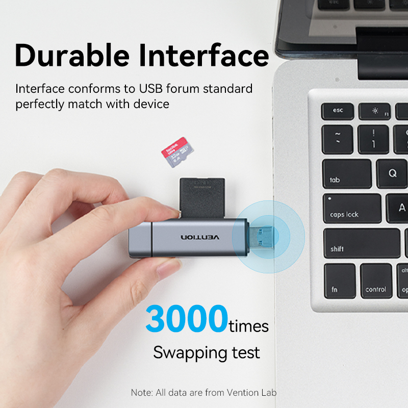 Vention SD Card Reader USB Type C to Micro SD TF Card