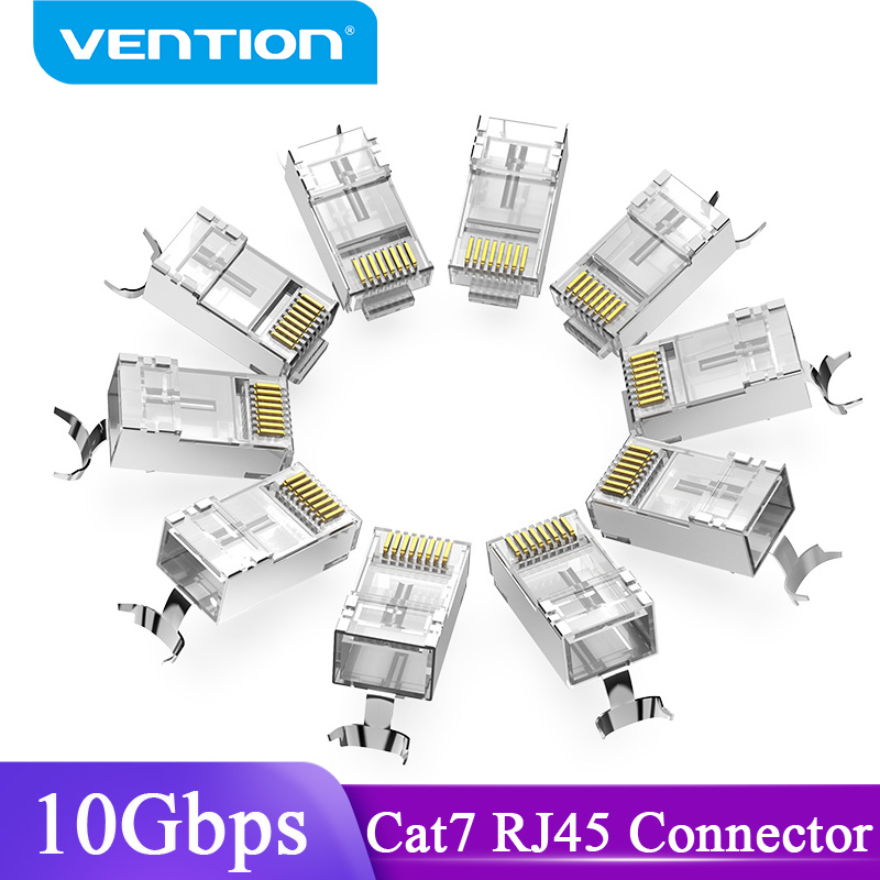 Vention Cat7 RJ45 Connector Cat7/6/5e STP 8P8C Modular