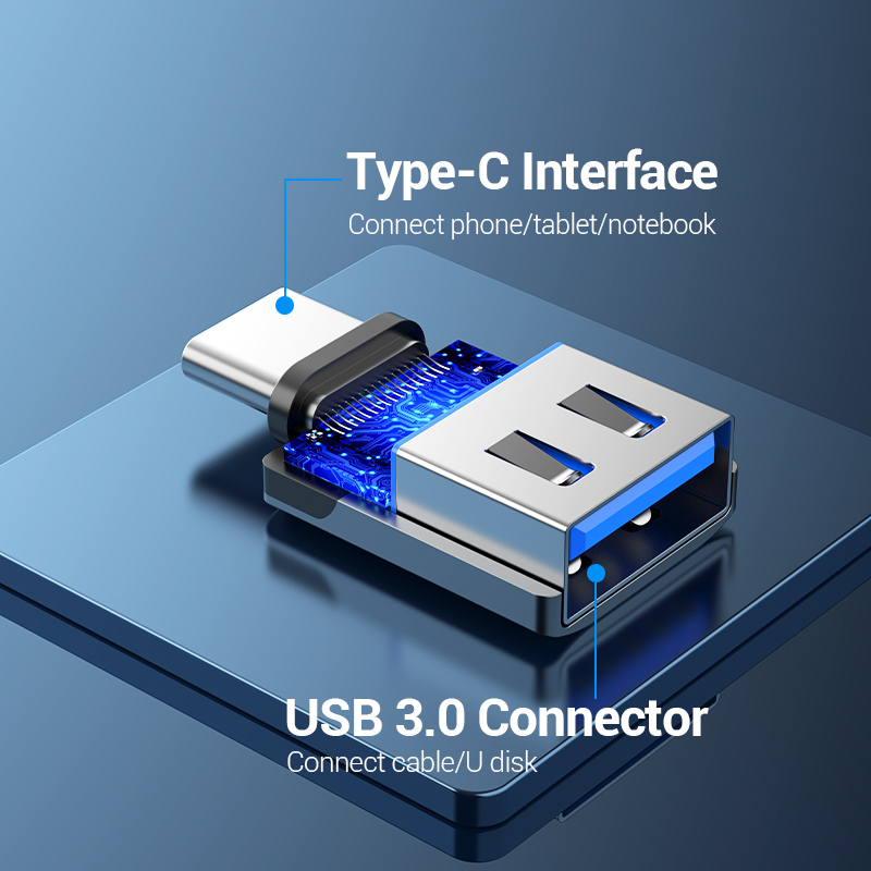 Vention USB C Adapter Type C Male to USB 3.0 2.0