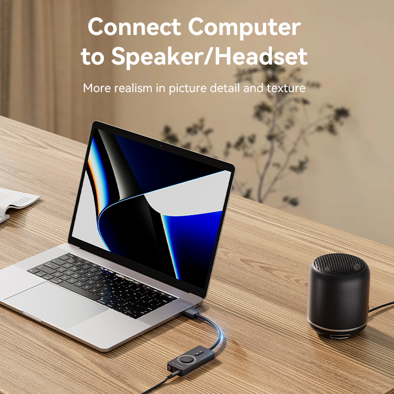 Vention USB External Sound Card USB to 3.5mm Audio