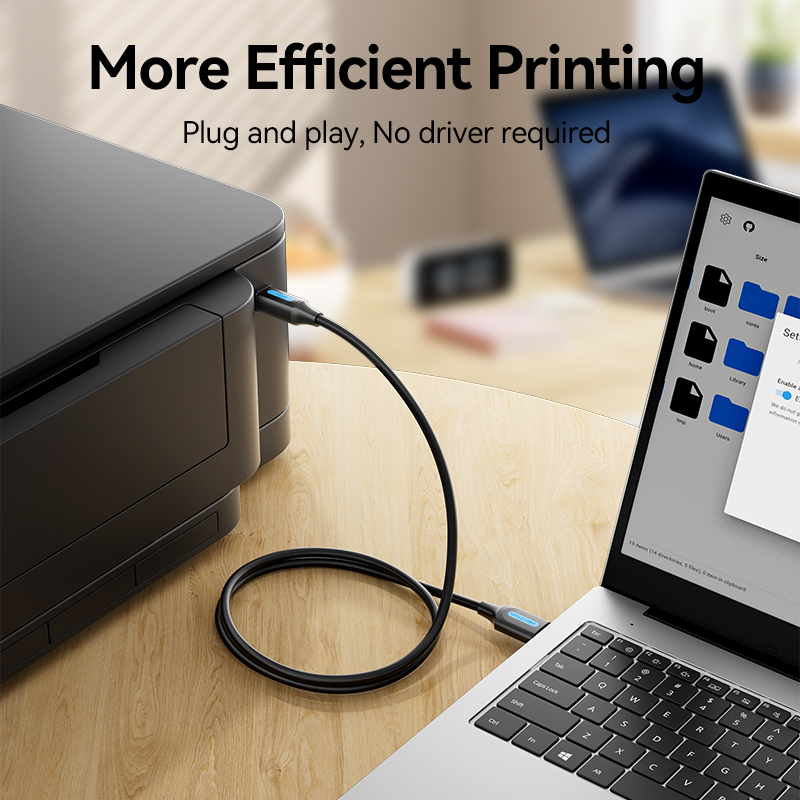 Vention USB Printer Cable USB 3.0 2.0 Type A Male to B