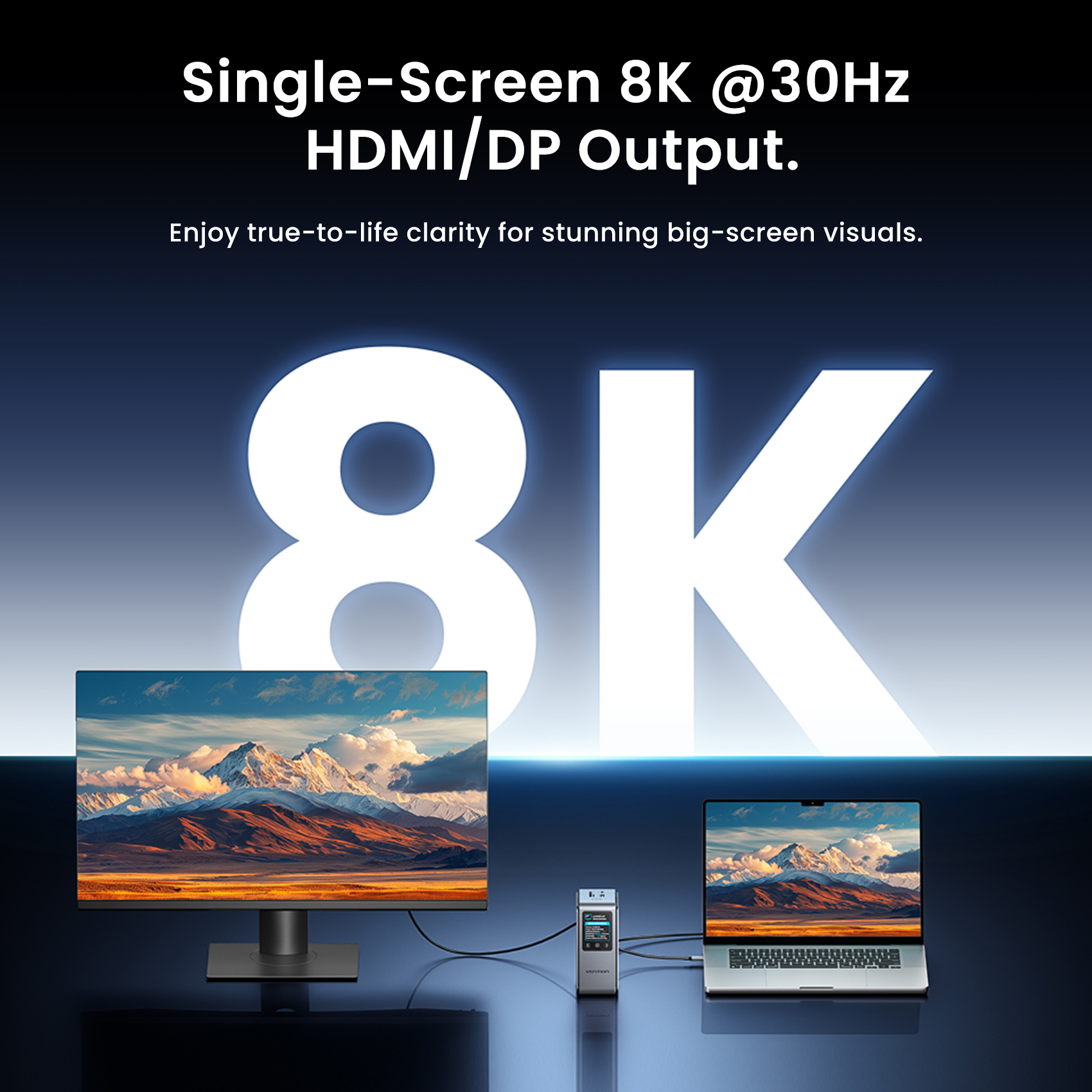 Vention Smart Screen 13 in 1 8K@30Hz USB C MST Docking