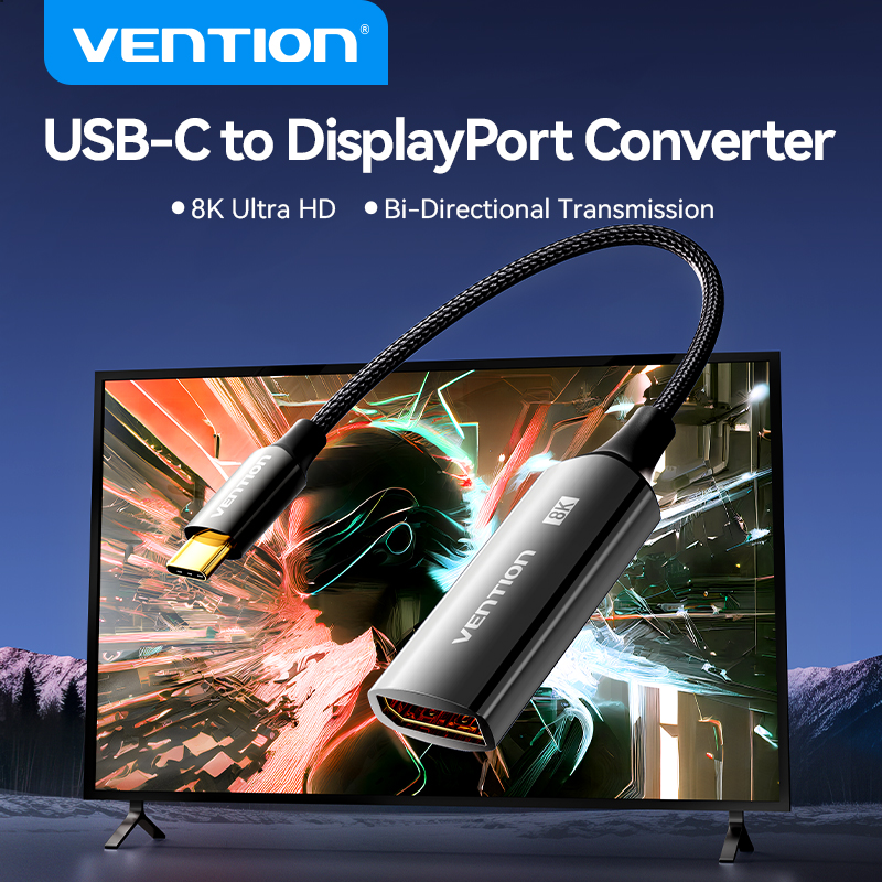 Vention 8K USB C to DisplayPort Cable USB Type C Male