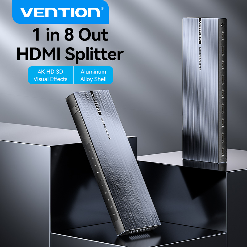 Vention HDMI Splitter 1 In 8 Out Adapter 4K 60Hz HDMI