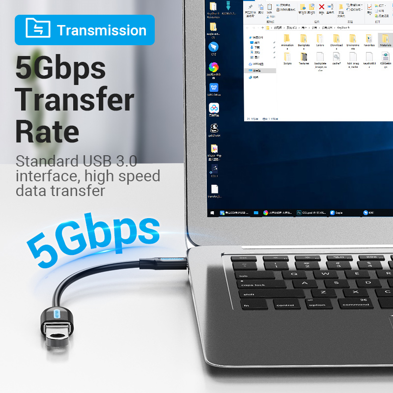 Vention OTG C Type Adapter OTG Cable Type C to USB
