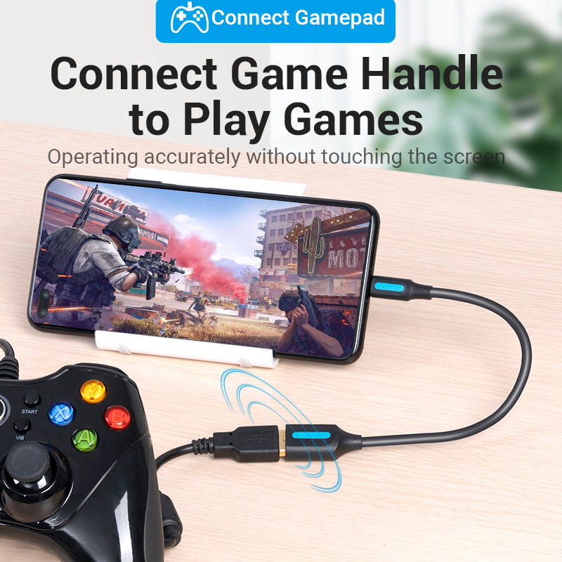 Vention OTG C Type Adapter OTG Cable Type C to USB