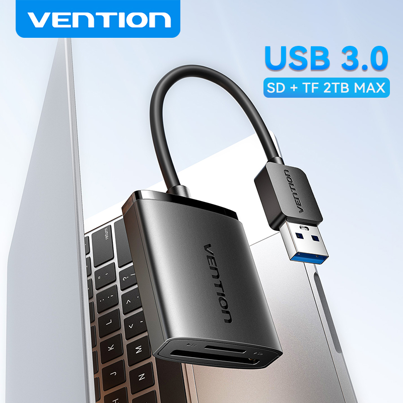 Vention USB 3.0 Card Reader OTG Type C to SD TF Memory