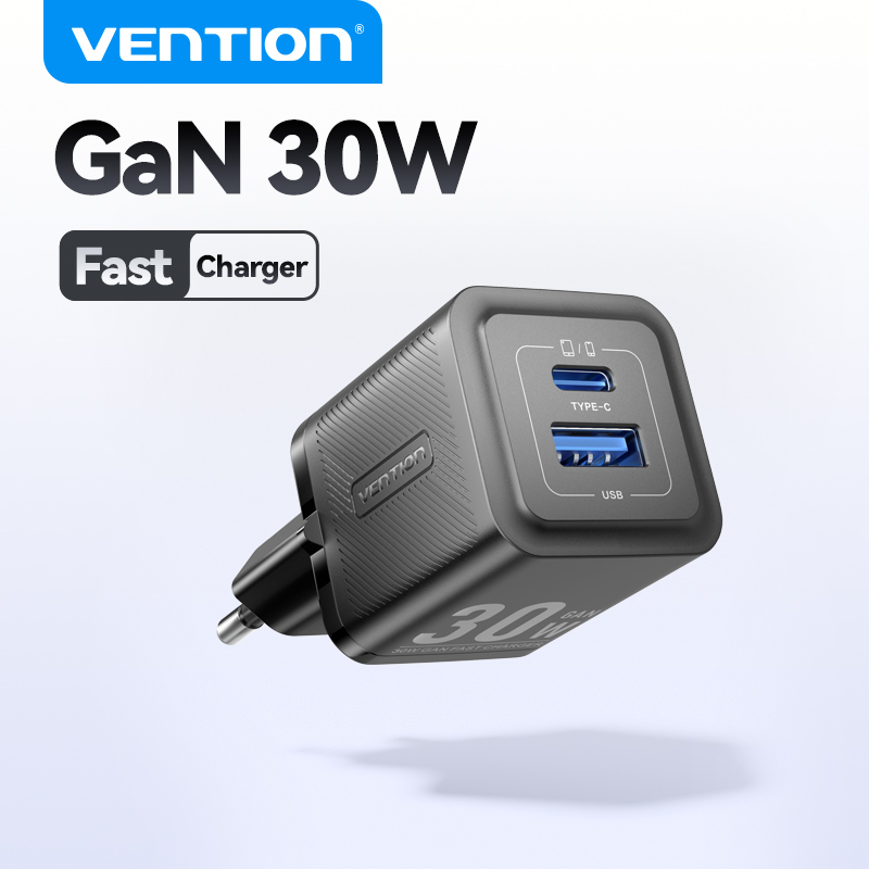 Vention GaN 30W Fast Charger for iPhone 17 16 15 14 13