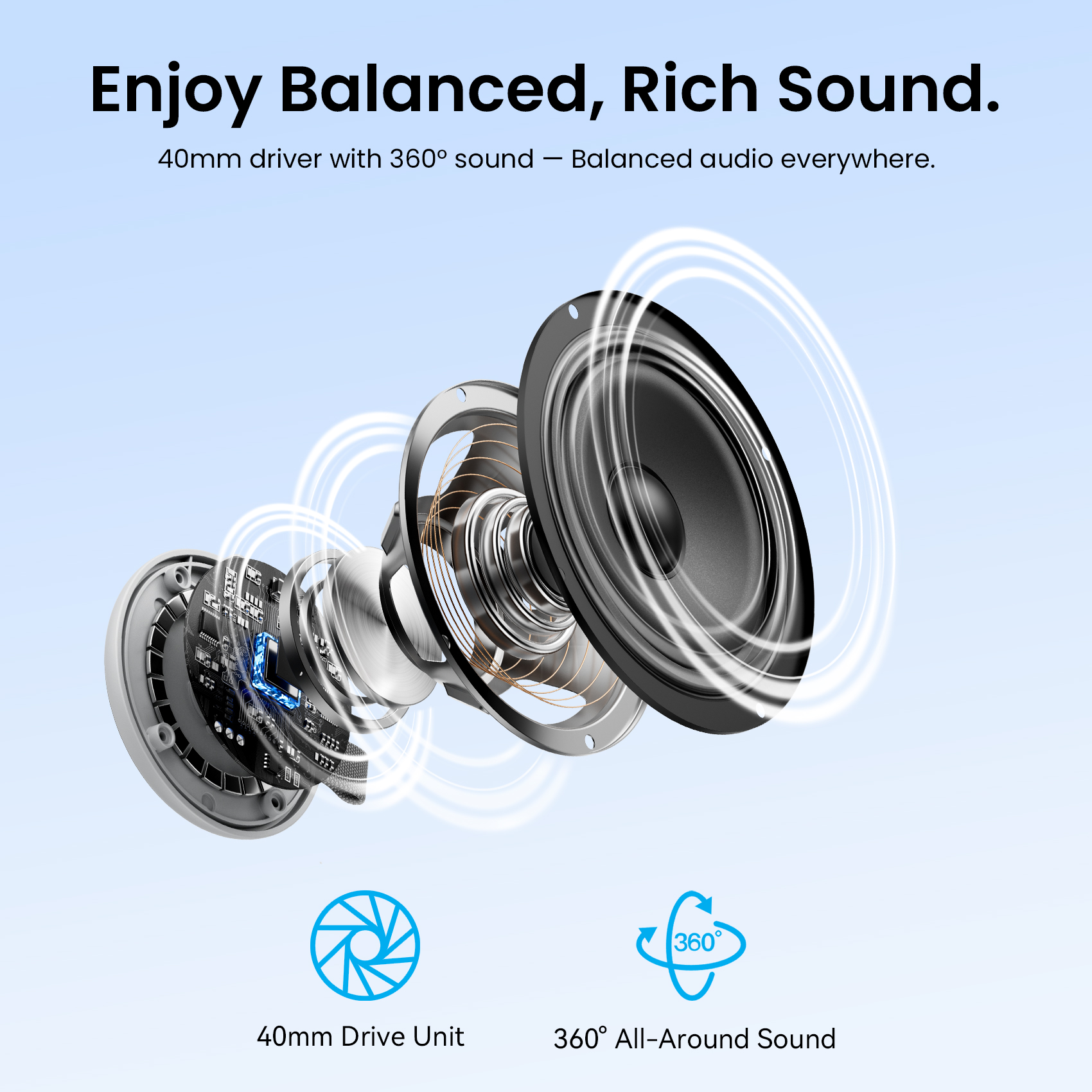 Vention Magnetic Portable Bluetooth Speaker IPX6