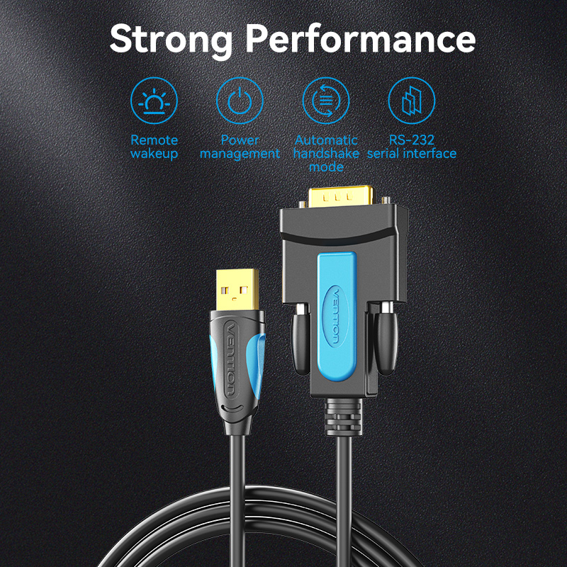 Vention USB to RS232 male serial data cable 9-pin