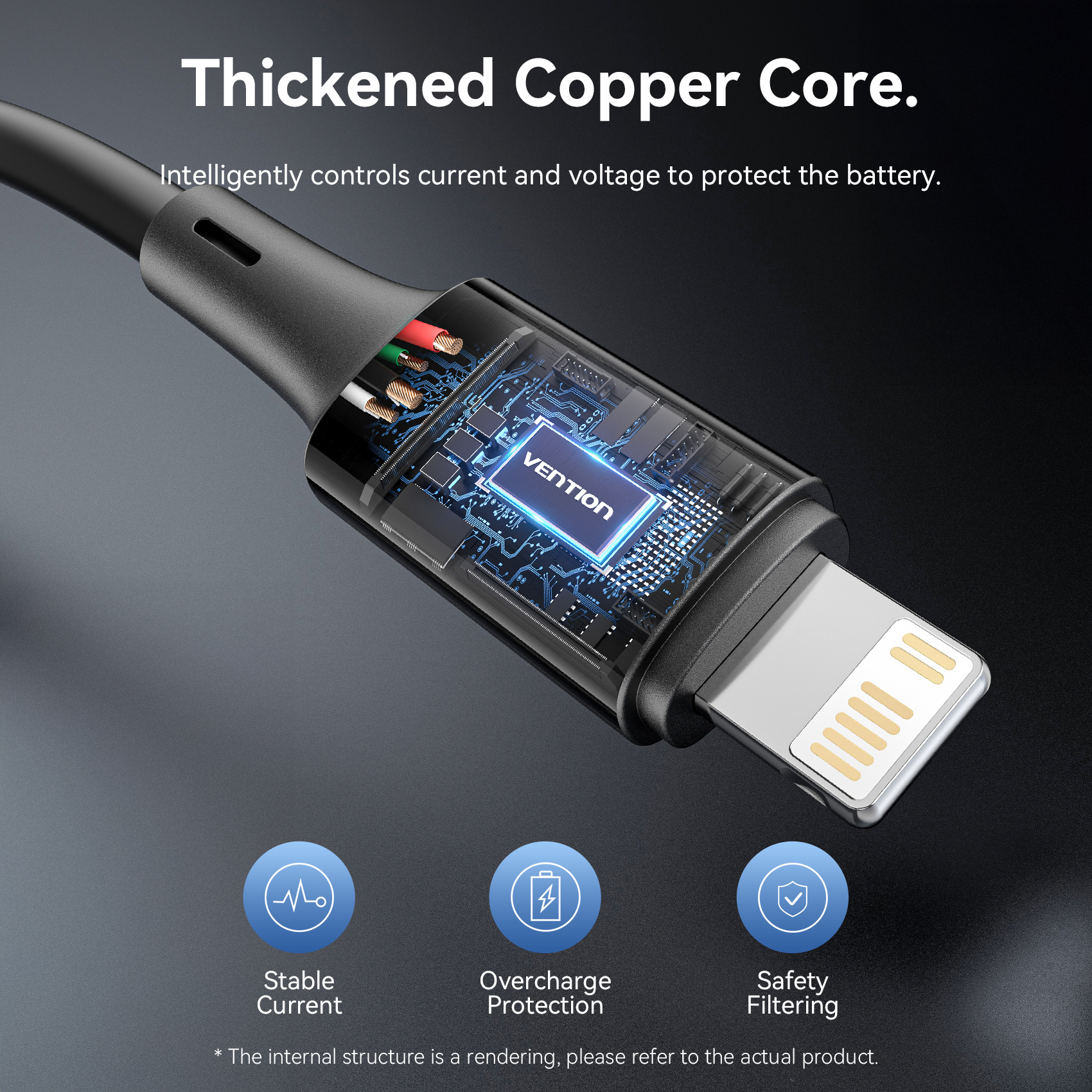 Vention Lightning-Kabel USB-C auf Lightning 3A USB-C
