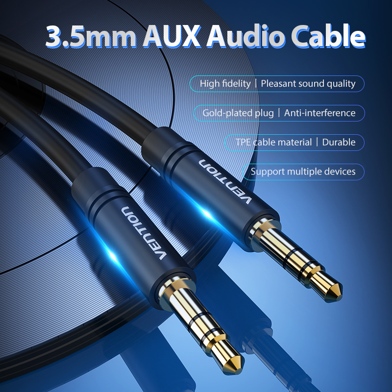 Kábel Vention Jack 3,5 mm Aux samec-samec 3,5 mm audio