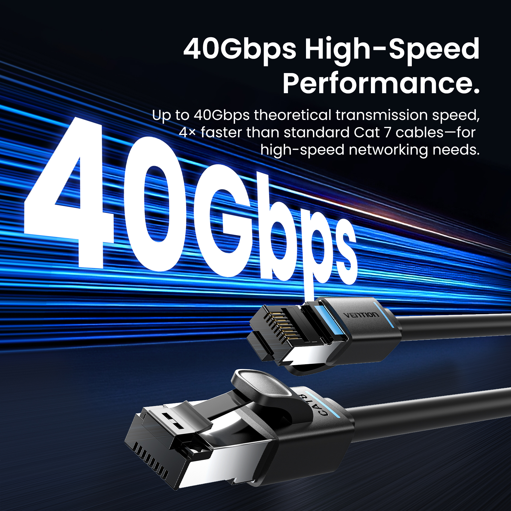 Vention CAT8 Ethernet Cable High Speed SFTP 40Gbps
