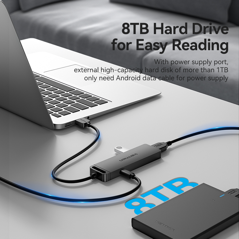 Vention USB C HUB 4 porty USB typu C na USB rozbočovač