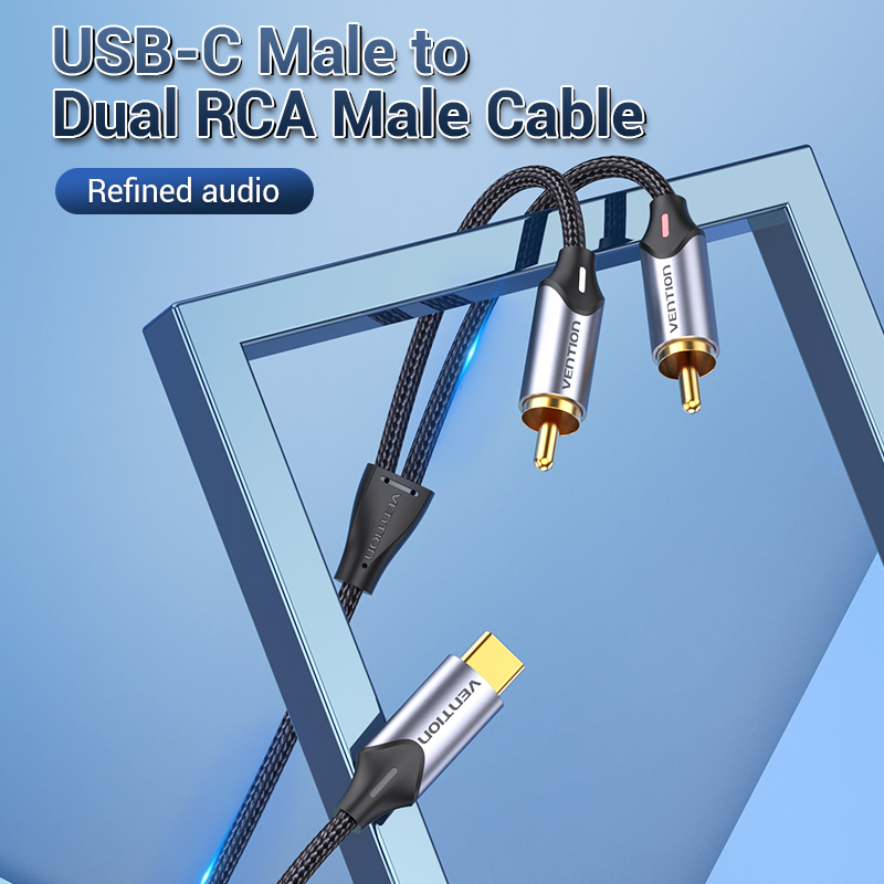 Vention USB C to RCA Audio Cable Type C to 2 RCA
