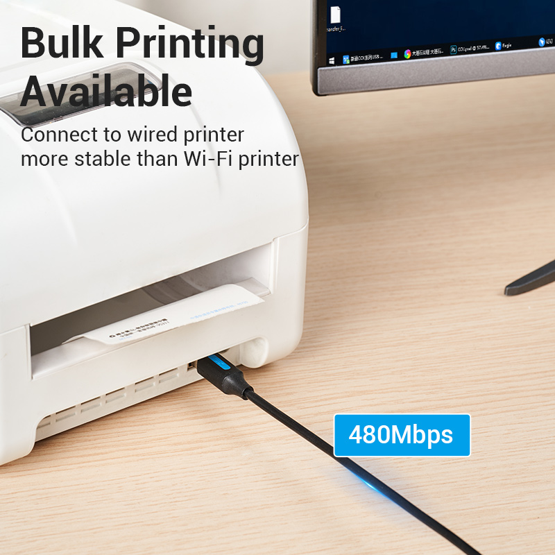 Vention USB C to USB Printer Cable for MacBook Pro