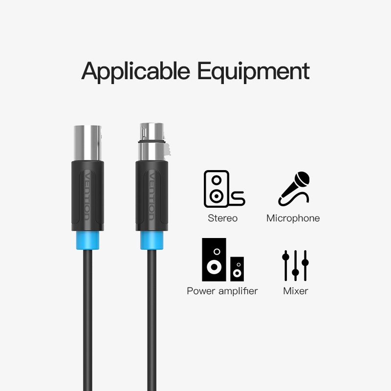 Kabel Vention XLR Karaoke mikrofon Sound Cannon