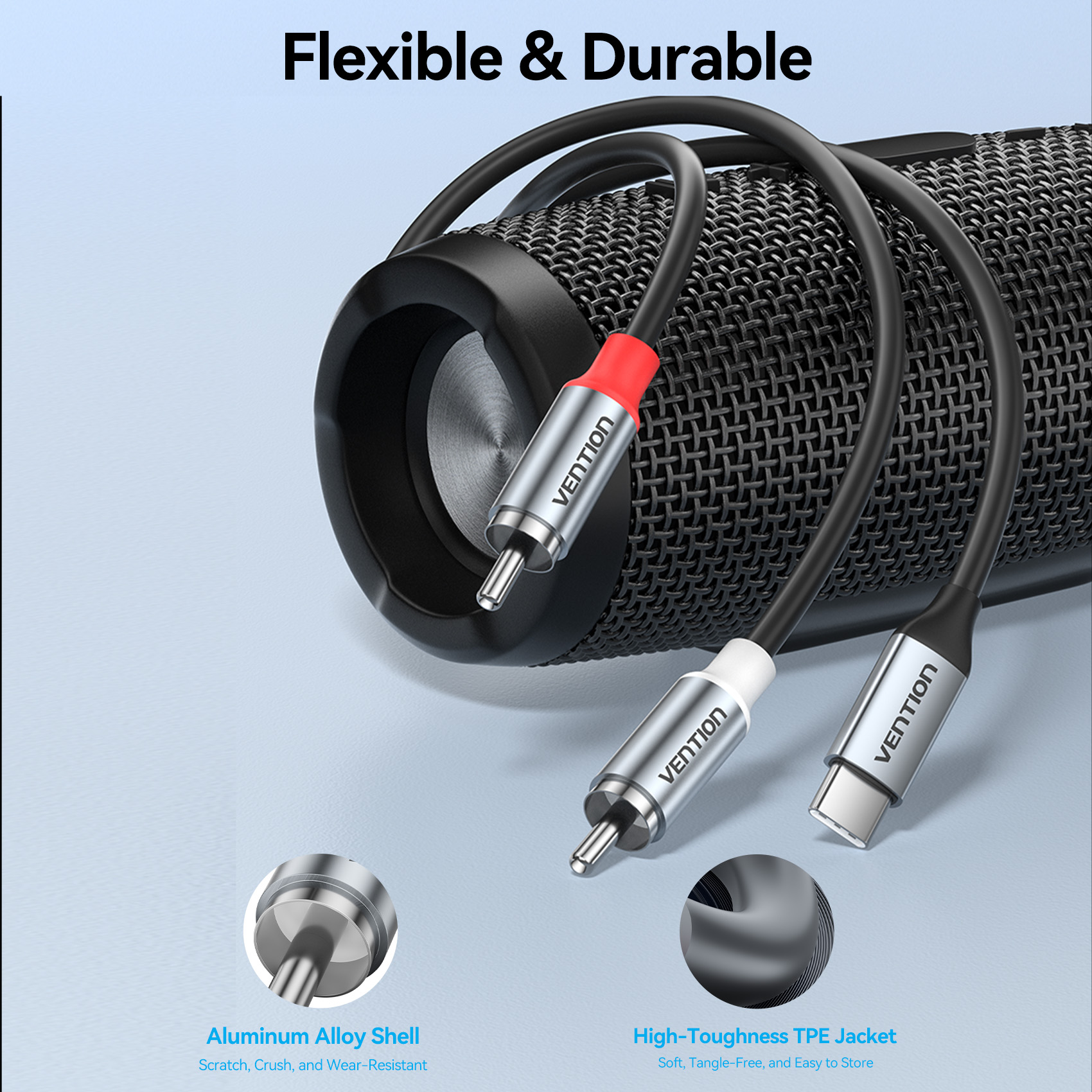 Vention USB-C-auf-RCA-Audiokabel Typ C auf 2 RCA
