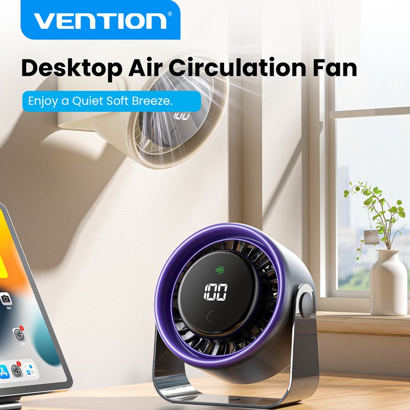 Vention Desktop Air Circulation Fan Multifunctional