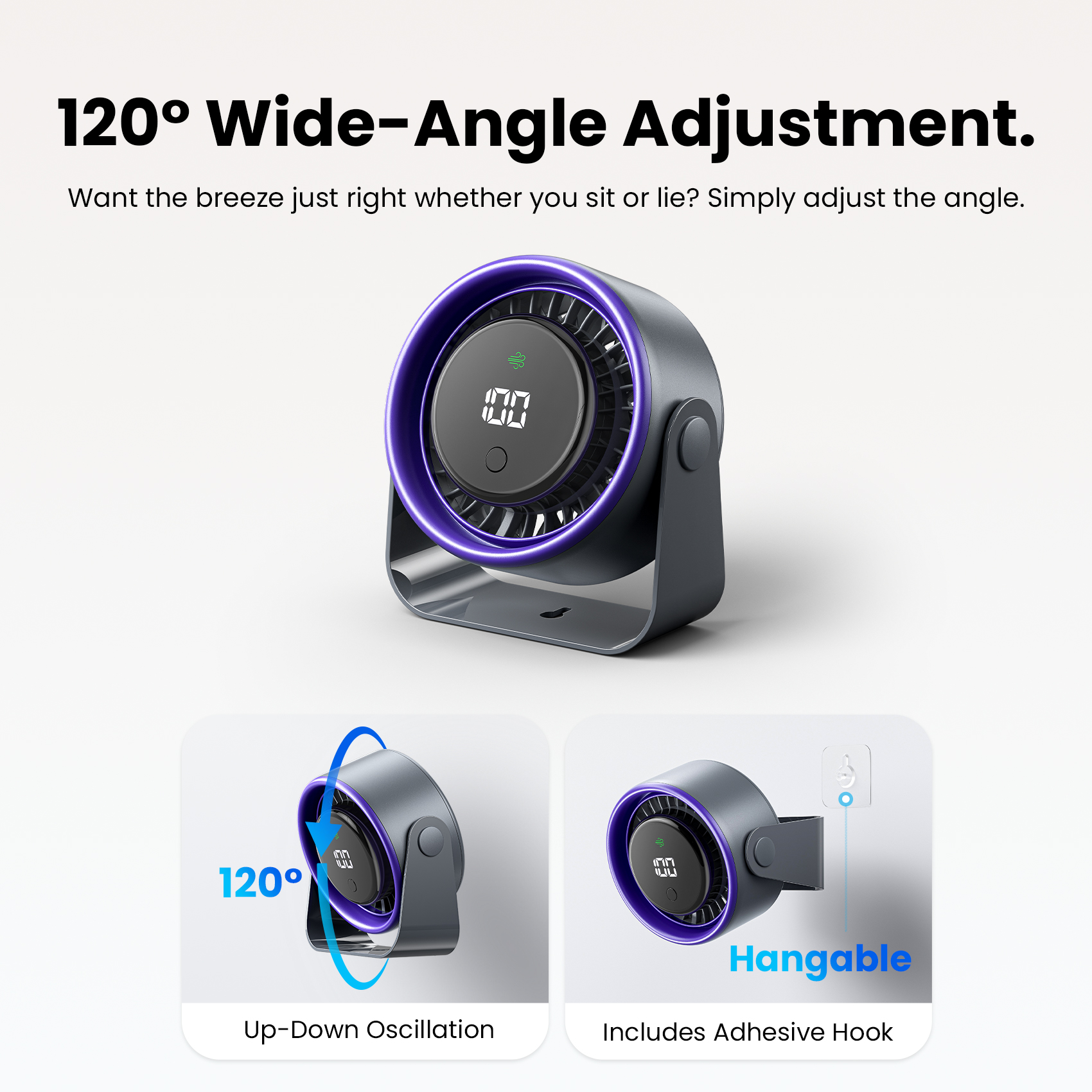 Vention Desktop Air Circulation Fan Multifunctional