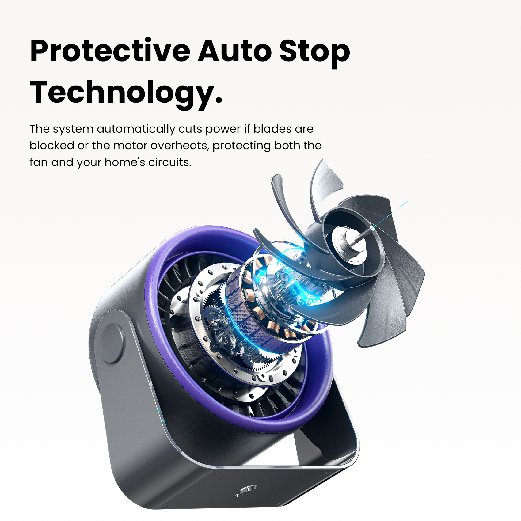 Vention Desktop Air Circulation Fan Multifunctional