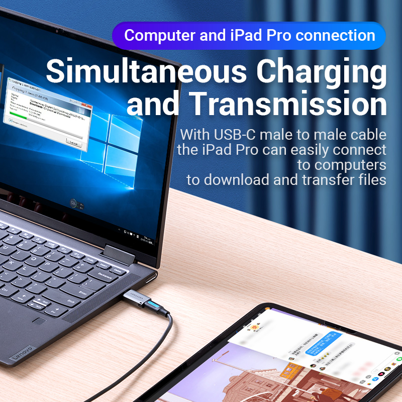 Vention USB C Adapter USB 3.0 2.0 Male to Type C