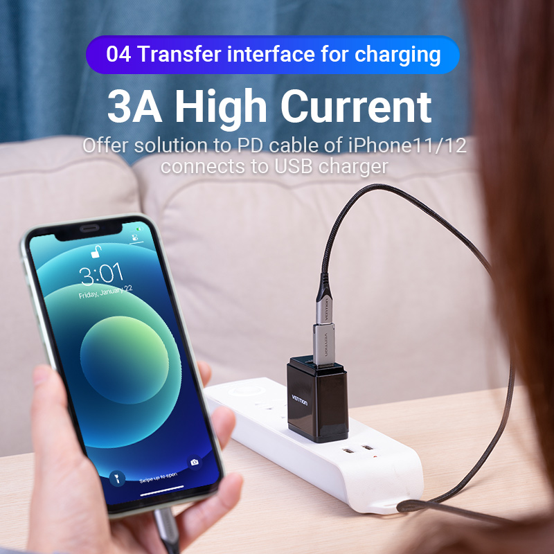 Vention USB C Adapter USB 3.0 2.0 Male to Type C