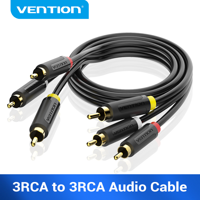 Vention 3RCA to 3 RCA Cable Audio Video Male to Male