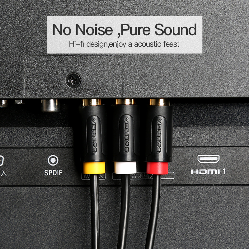 Vention 3RCA to 3 RCA Cable Audio Video Male to Male