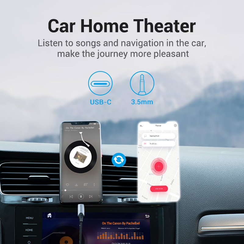 Vention USB C to 3.5mm Type C to Aux Headphone 3.5