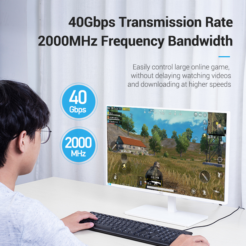 Vention Ethernet Cable Cat8 40Gbps 2000MHz Network Lan