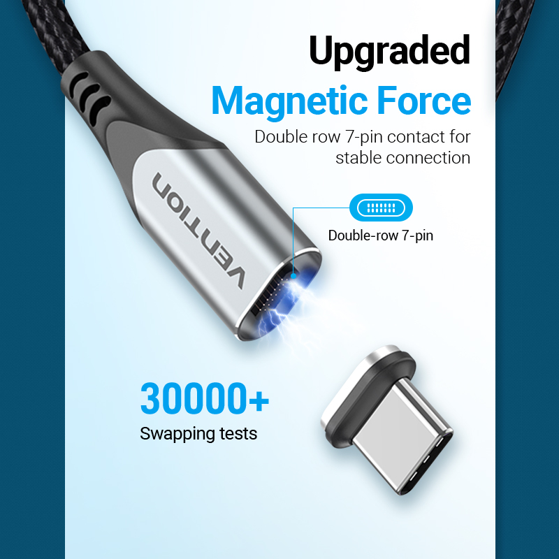 Vention Magnetic Charge Cable 3A Fast Charging Micro