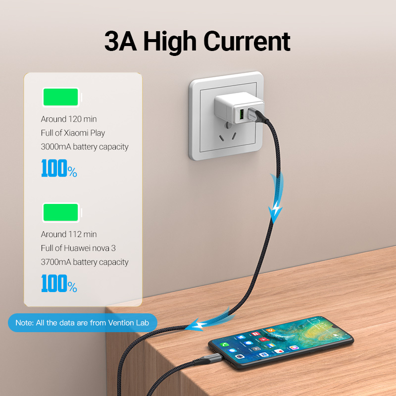 Vention Magnetic Charge Cable 3A Fast Charging Micro